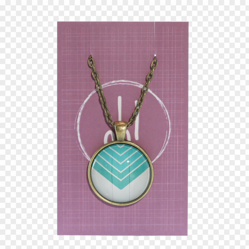 Necklace Locket Turquoise PNG
