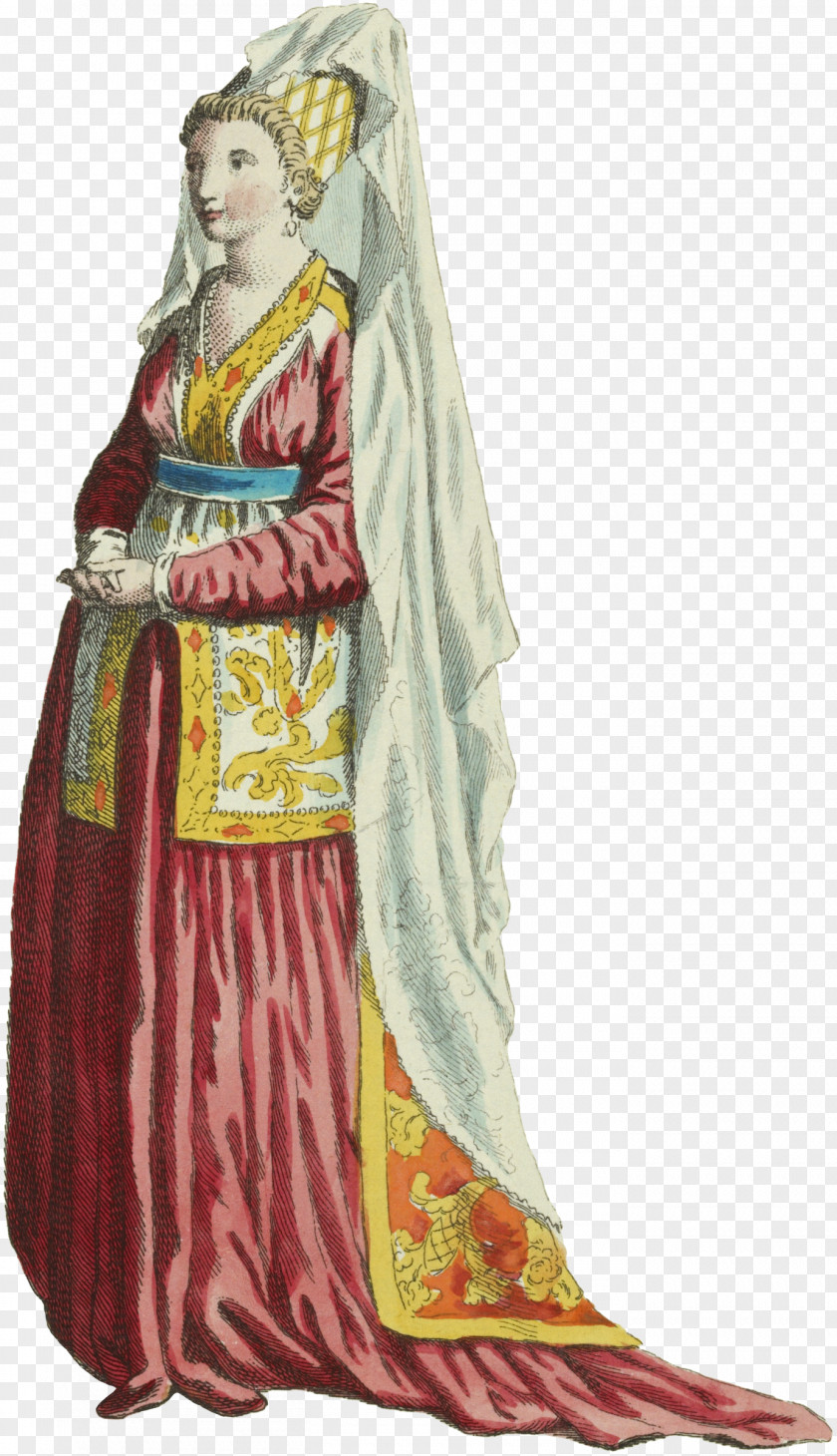 Noble Clipart Middle Ages Costume Design Robe PNG