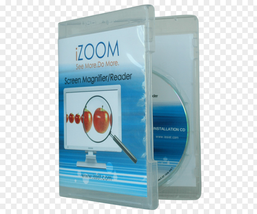 Computer Screen Magnifier E-ZPass IZoom Magnifier-Reader USB CD VERSION Magnification PNG