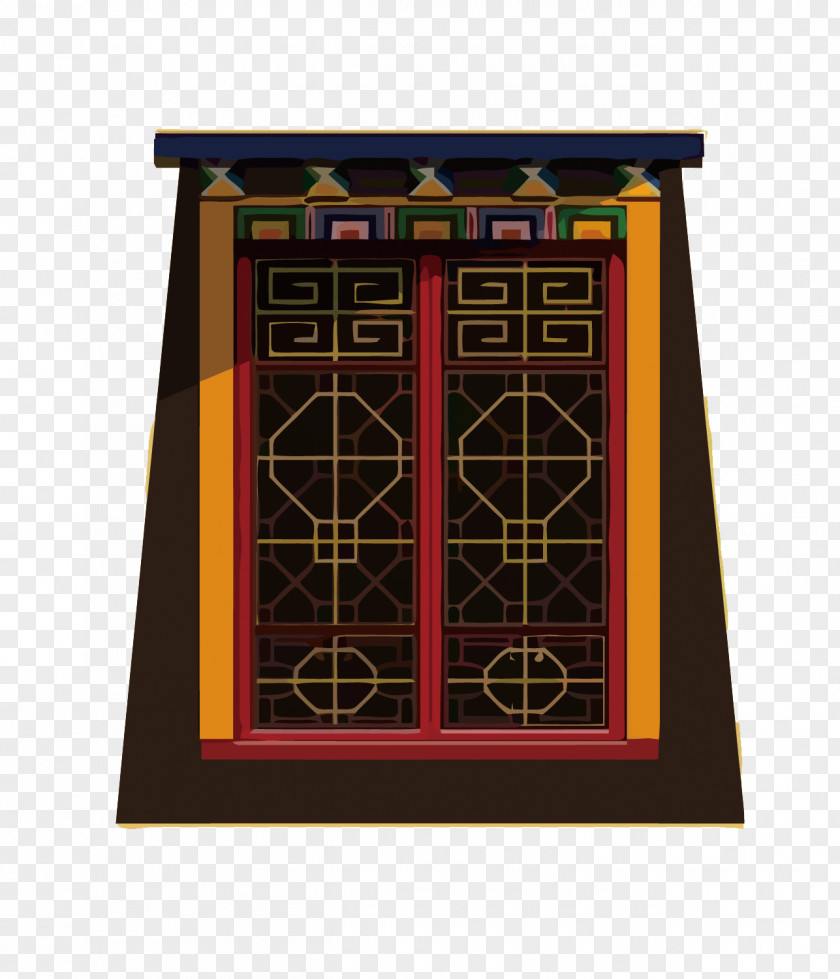 Vector Chinese Wind Windows China Window PNG