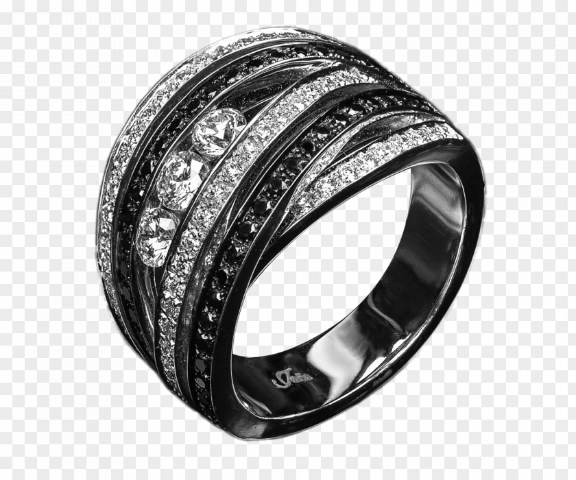 Wedding Ring Silver Diamond PNG