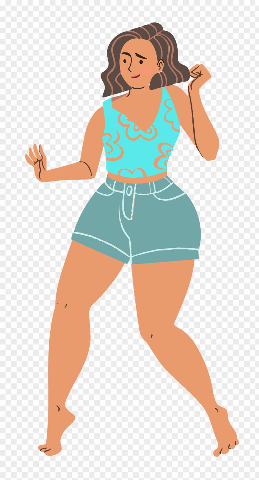 Standing Girl Woman PNG