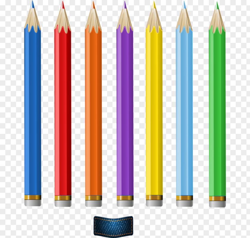 Colored Pencils Pencil Drawing PNG