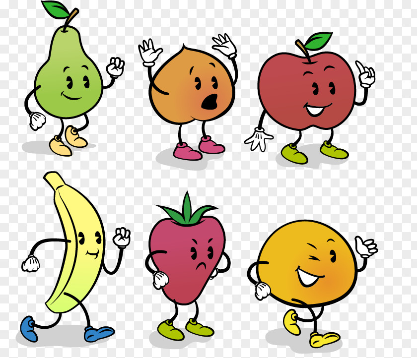 Cute Cartoon Food Fruit Image Strawberry Illustration PNG