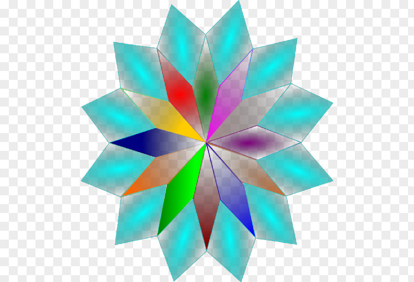 Origami Paper Symmetry PNG