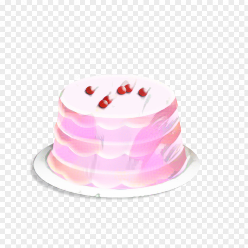 Pastry Birthday Pink Cake PNG