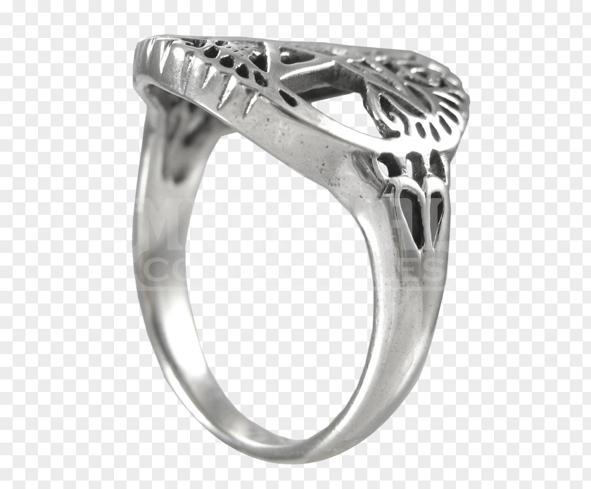 Pentagramm Ring Size Jewellery Toe Silver PNG