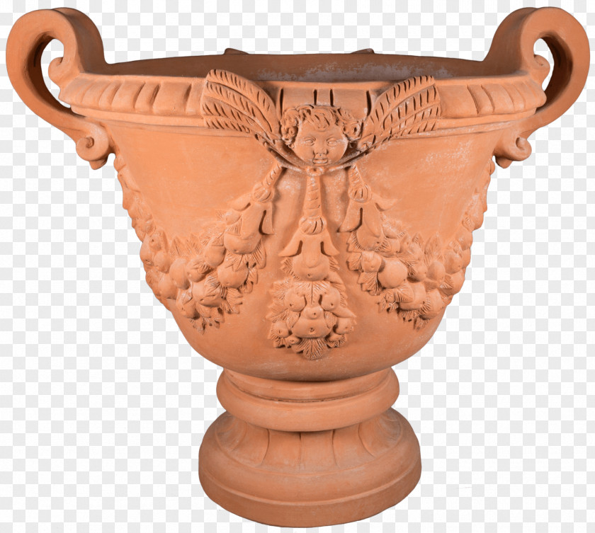 Vase Terracotta Impruneta Pottery Ceramic PNG