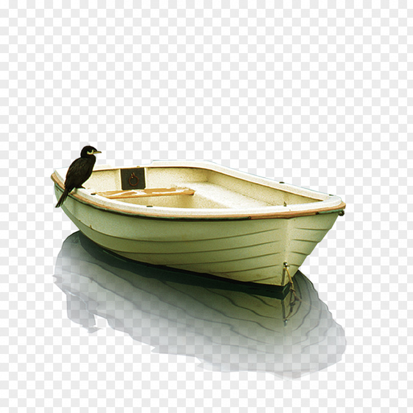 Bird Standing On Boat Cartoon Watercraft PNG