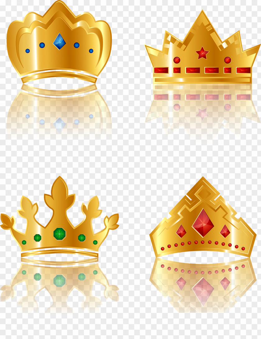 Imperial Crown Gold Icon PNG