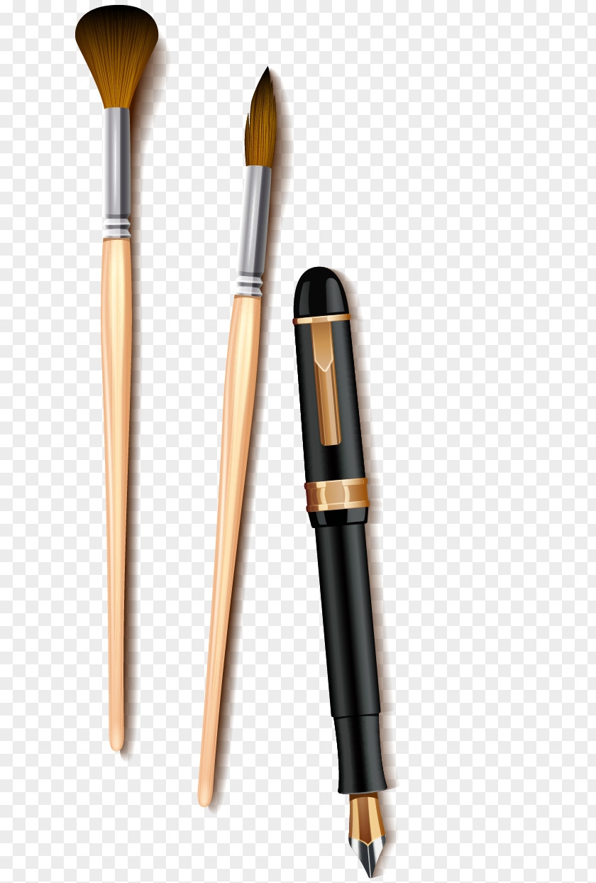 Pen And Makeup Brush Make-up PNG
