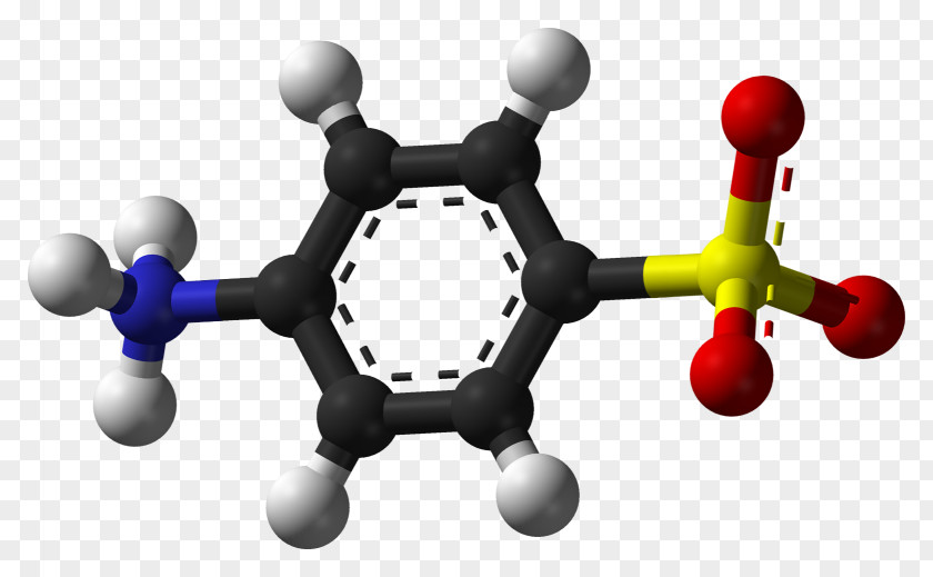 Sulfanilic Acid Molecule Ball-and-stick Model Hydroquinone Aromaticity Chemistry PNG