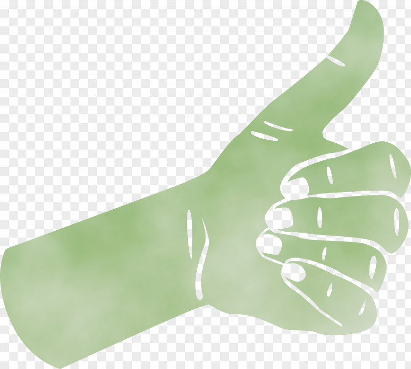 Safety Glove Medical Green PNG