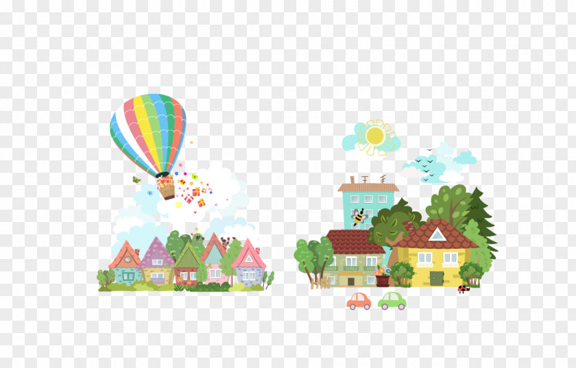 Vector Hot Air Balloon House Royalty-free Drawing Photography Clip Art PNG