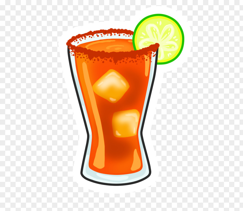 Cocktail Michelada Orange Drink Emoji PNG