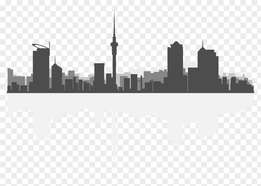 Silhouette Sky Tower Skyline Stock Photography PNG