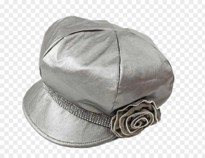 Silver White Hat Cap PNG