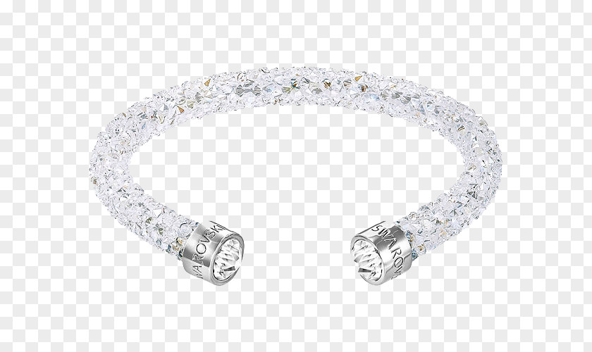 Swarovski Crystal Bracelet Jewelry White AG Bangle Jewellery Cuff PNG