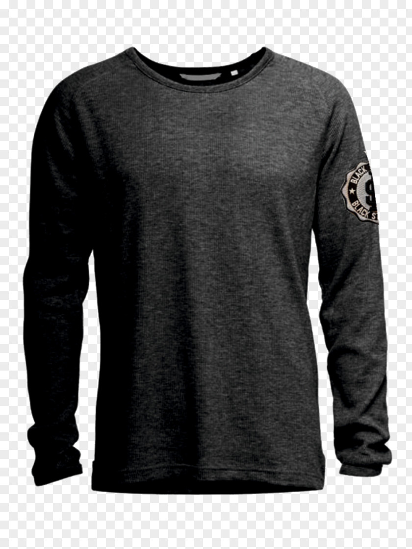 Wear Black Yarn Long-sleeved T-shirt Hoodie PNG