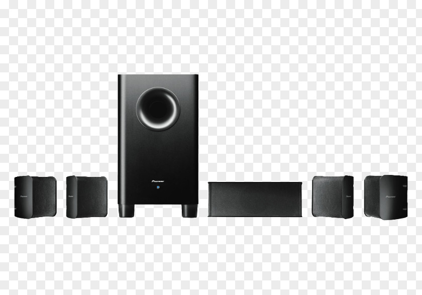 5.1 Surround Sound Subwoofer Pioneer S-HS100 Home Theater Systems PNG