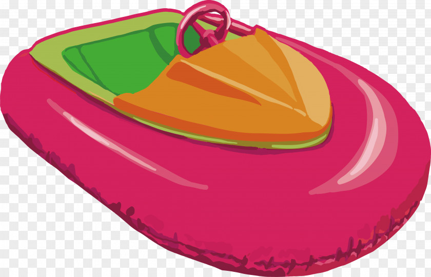 Cartoon Yacht Design Inflatable Boat PNG