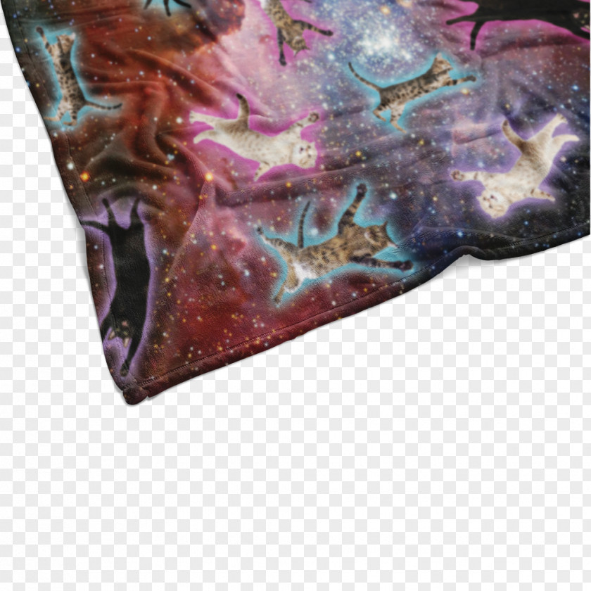 Cat Cats In Space Blanket Polar Fleece New Look PNG