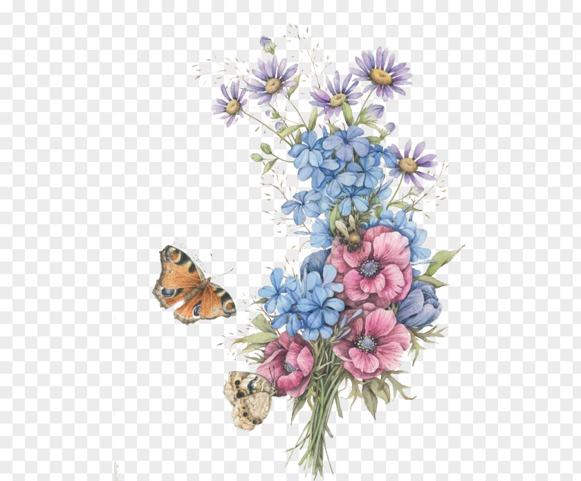 Flowers And Butterflies Butterfly Floral Design Flower PNG