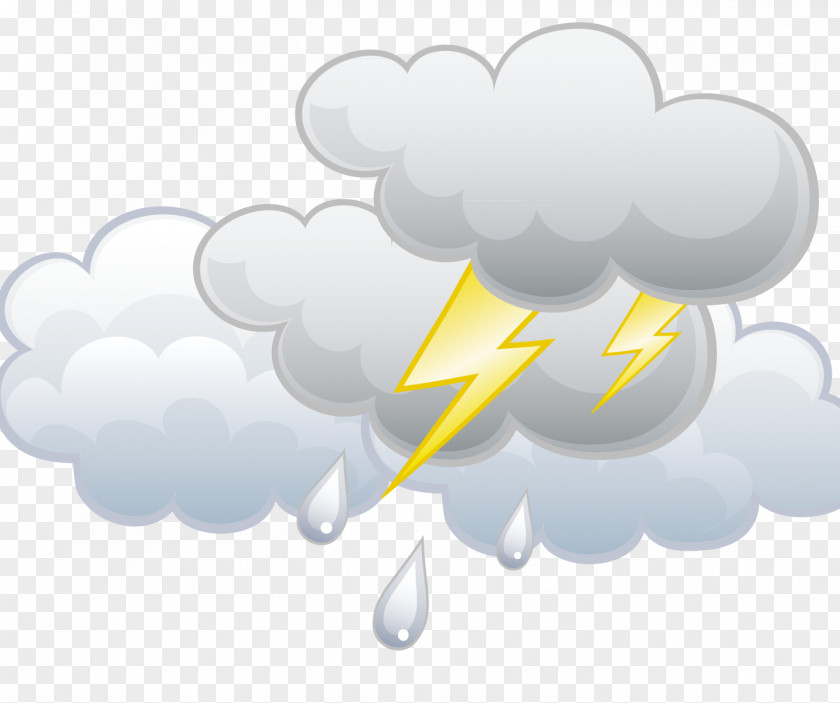 Lightning Rain Thunderstorm PNG