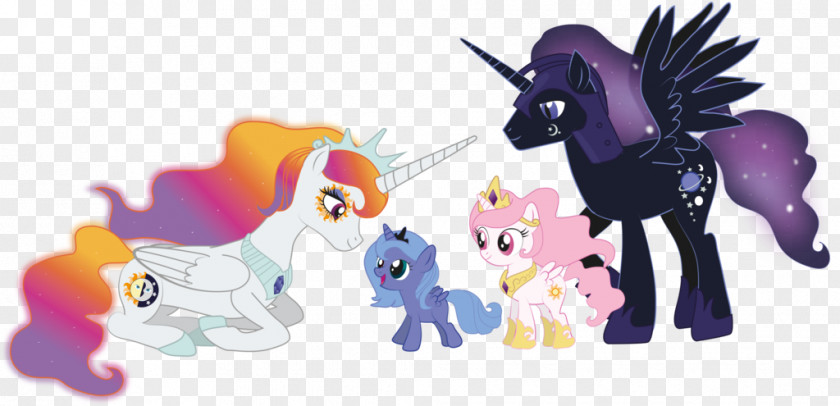 Set Of Little Princess My Pony Winged Unicorn Horse Horn PNG