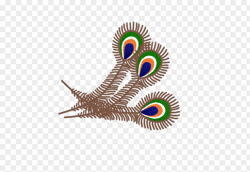 Style Hand-painted Peacock Feathers Feather Peafowl Green PNG