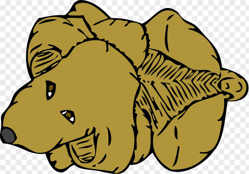 Cartoon Sleeping Dog Basset Hound Clip Art PNG