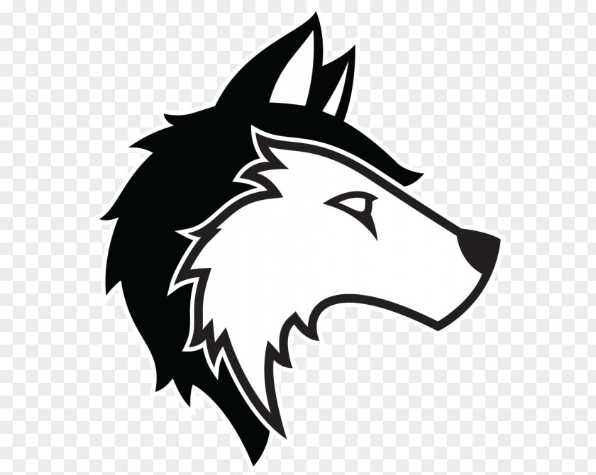 Husky Siberian Gray Wolf Logo Clip Art PNG