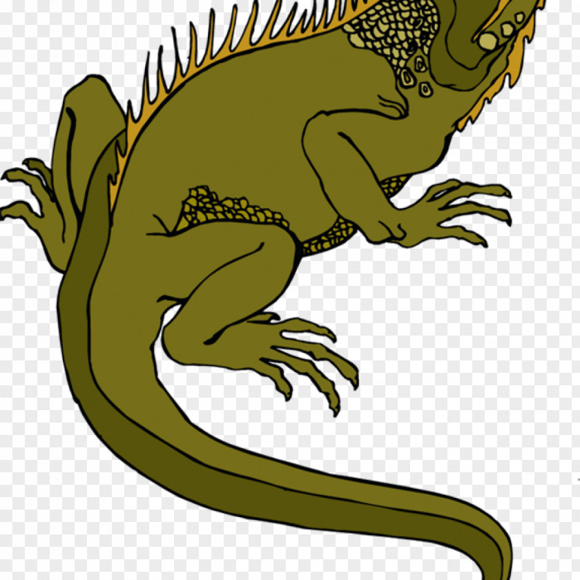Lizard Reptile Clip Art Green Iguana Openclipart PNG