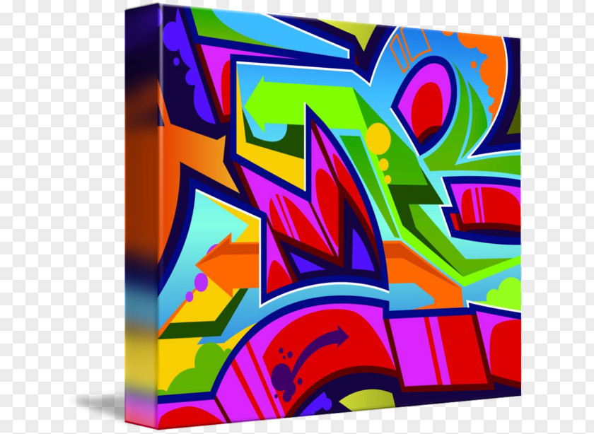 Graffiti Visual Arts Gallery Wrap Acrylic Paint PNG