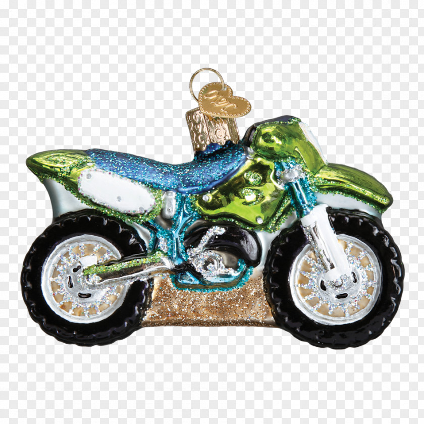 Bike Hand Painted Christmas Ornament Motorcycle Bombka Tree PNG