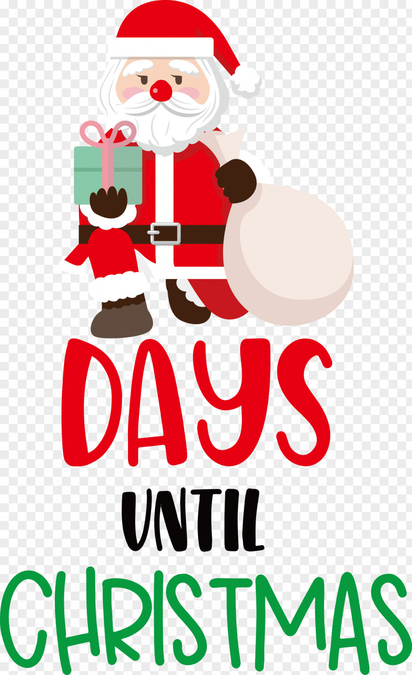 Days Until Christmas Santa Claus PNG