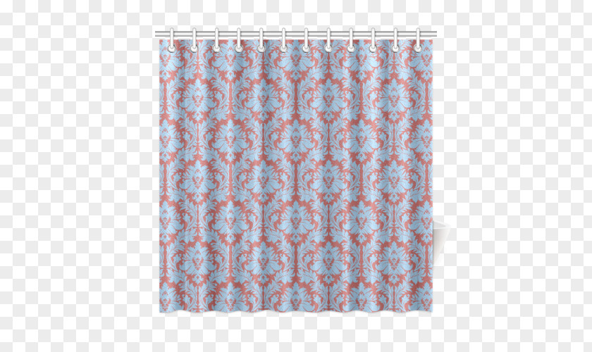 Douchegordijn Pattern Textile Blue PNG Blue, red curtains decoration clipart PNG