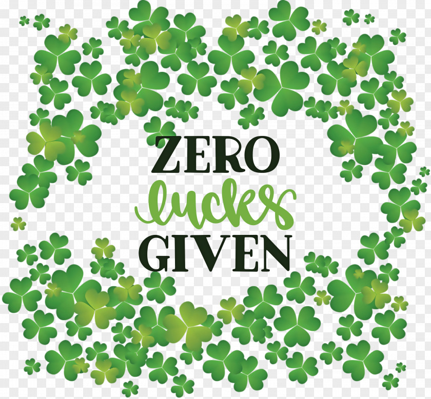 Zero Lucks Given Lucky Saint Patrick PNG