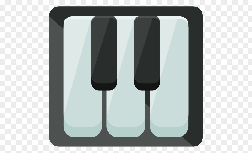 Black And White Piano Keys Musical Keyboard Icon PNG