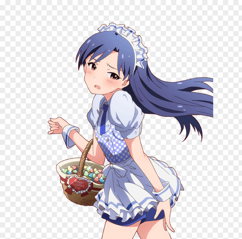 Cheveux Chihaya Kisaragi The Idolmaster: Million Live! THE IDOLM@STER (M@STER VERSION -REMIX-) Maid Character PNG
