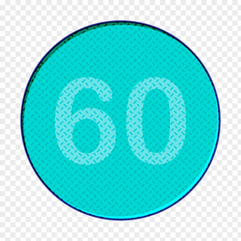 Numbers Icon Sixty PNG
