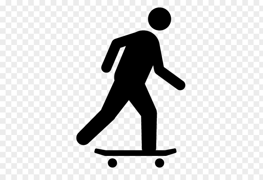 Skateboard Human Behavior Line Silhouette Clip Art PNG