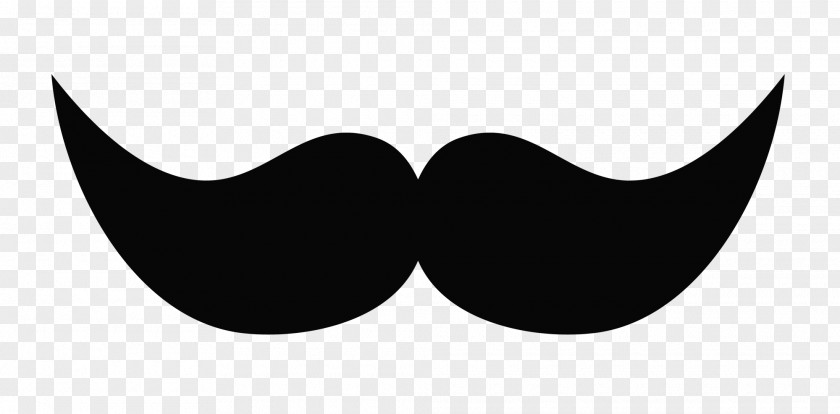 Mustache Logo Black And White Brand PNG