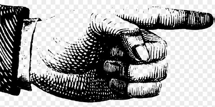 Blackandwhite Gesture Index Finger Hand PNG