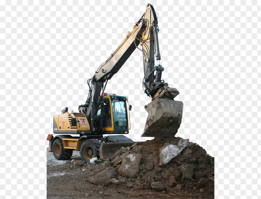 Bulldozer Demolition Excavator Machine Train PNG
