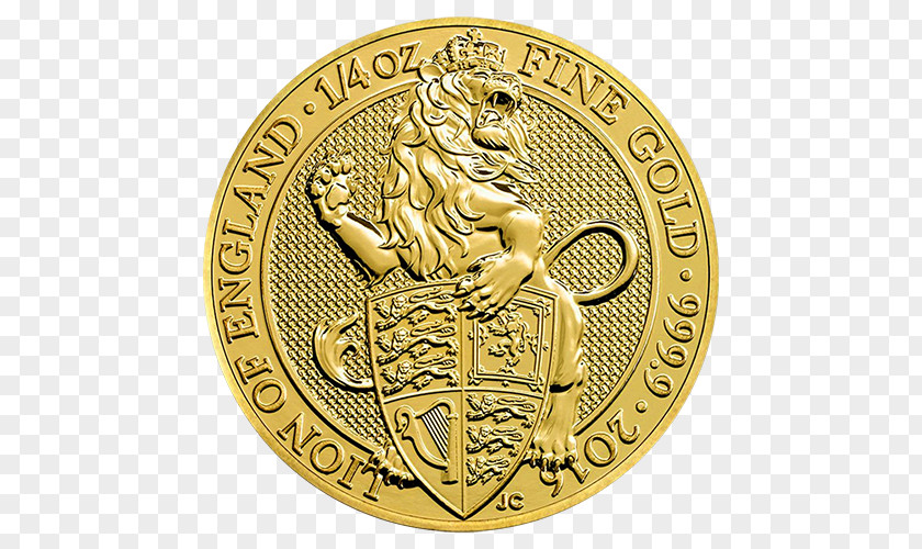 Coin The Queen's Beasts Royal Mint Coronation Of Elizabeth II Bullion PNG