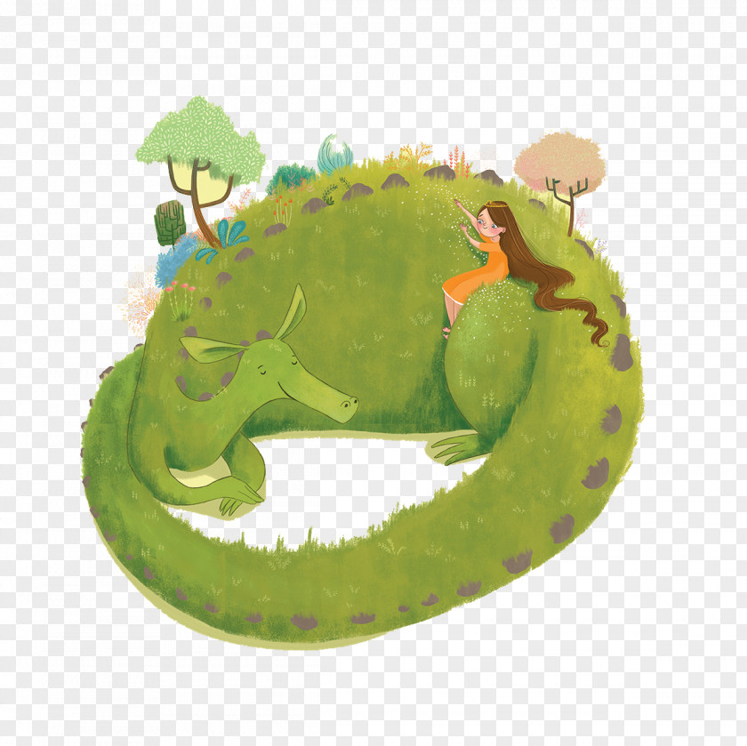 Forest Dinosaur Illustrator Child Cartoon Illustration PNG