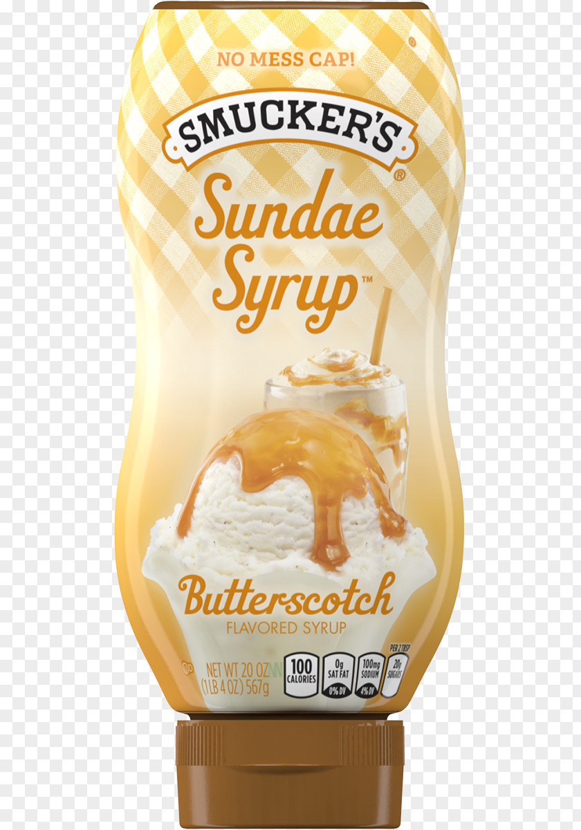 Ice Cream Toppings Butterscotch Sundae Syrup PNG