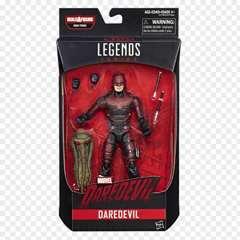 Marvel Toy Daredevil Punisher Man-Thing Elektra Legends PNG