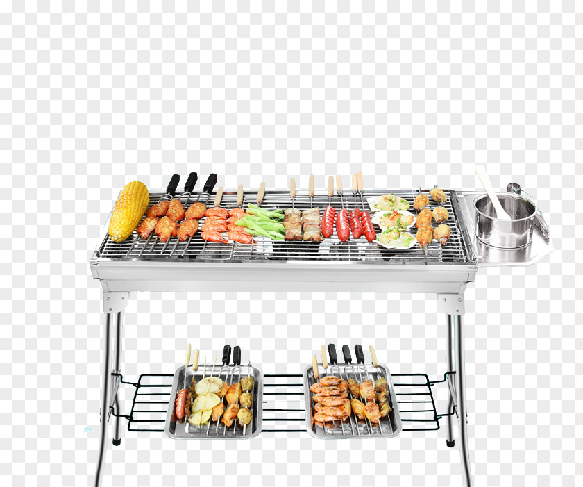 Stainless Steel Grill Barbecue Kebab Chuan Tikka Grilling PNG